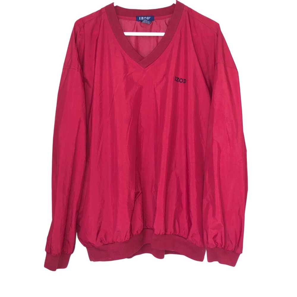 Izod Red Windbreaker Jacket